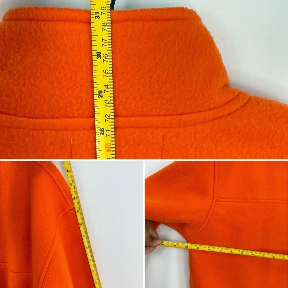 Old Navy Vintage Y2K Fleece Quarter Zip Orange Unisex Size L